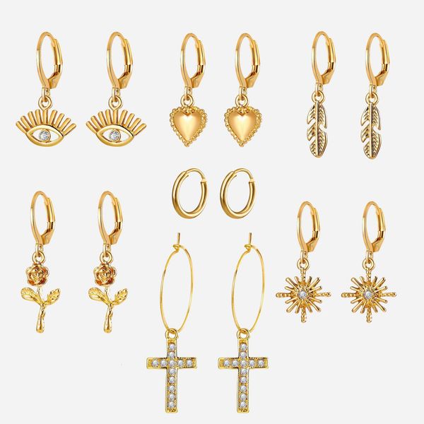 charms earrings 50048 hanzhishang creative personality heart fashion street beat set 7 pieces, Golden
charms earrings 50048 hanzhishang creative personality heart fashion street beat set 7 pieces, Golden