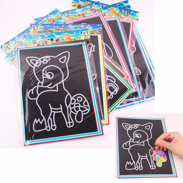10pcs/lot child kids magic scratch art doodle pad painting cards toys early educational learning drawing toys wyq
10pcs/lot child kids magic scratch art doodle pad painting cards toys early educational learning drawing toys wyq
