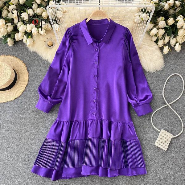 casual dresses whosesale elegant dress loose pleated ruffle long sleeve turn-down collar women comfort vestidos, Black;gray
casual dresses whosesale elegant dress loose pleated ruffle long sleeve turn-down collar women comfort vestidos, Black;gray