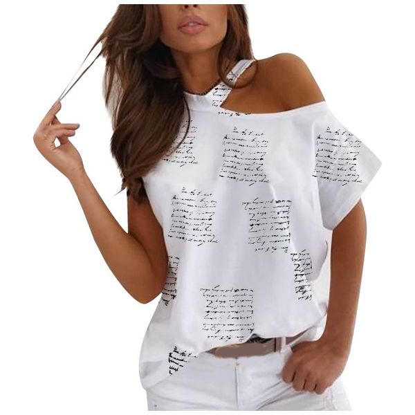 women's blouses & shirts lovely print loose shoulder fashion short sleeve casual ropa mujer verano 2021 de moda camisetas, White
women's blouses & shirts lovely print loose shoulder fashion short sleeve casual ropa mujer verano 2021 de moda camisetas, White