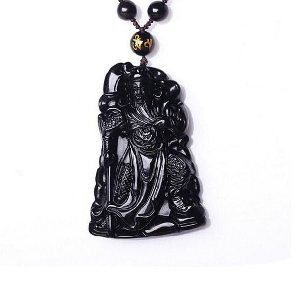 natural obsidian carved guan gong pendants&necklace with amulet brave for women and men gift, Black;brown
natural obsidian carved guan gong pendants&necklace with amulet brave for women and men gift, Black;brown