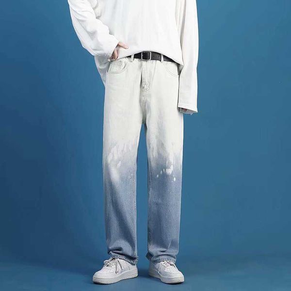 dye tie gradient jeans men's summer trend casual pants, Blue
dye tie gradient jeans men's summer trend casual pants, Blue