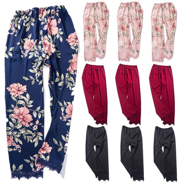 silk satin pajamas trousers women capris pyjama sleepwear loungewear homewear, Black;white
silk satin pajamas trousers women capris pyjama sleepwear loungewear homewear, Black;white