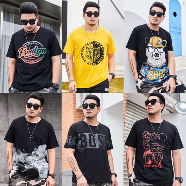 large size men's short-sleeved t-shirt summer fashion brand fat plus loose casual cotton half sleeve all kinds of printing -5xl, White;black
large size men's short-sleeved t-shirt summer fashion brand fat plus loose casual cotton half sleeve all kinds of printing -5xl, White;black