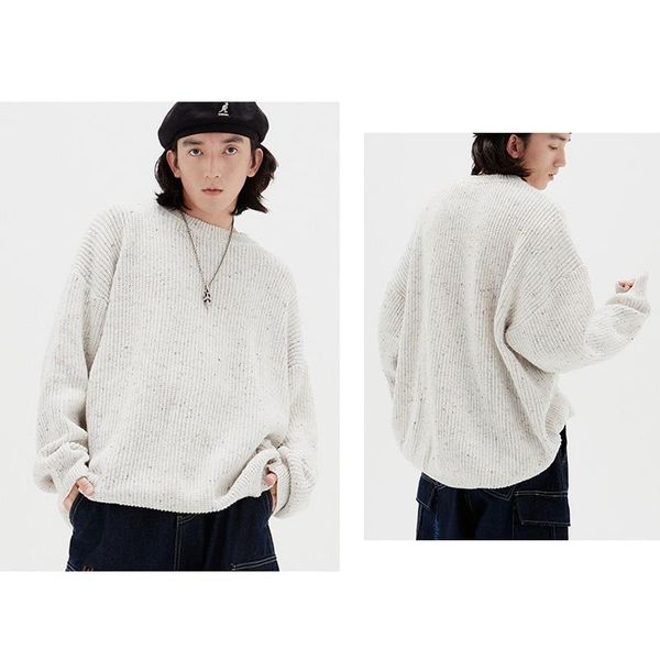 men's sweaters beedee thickening knitted sweater color dot shirt women's sweatshirt streetwear loose pullovers warm clothing, White;black
men's sweaters beedee thickening knitted sweater color dot shirt women's sweatshirt streetwear loose pullovers warm clothing, White;black