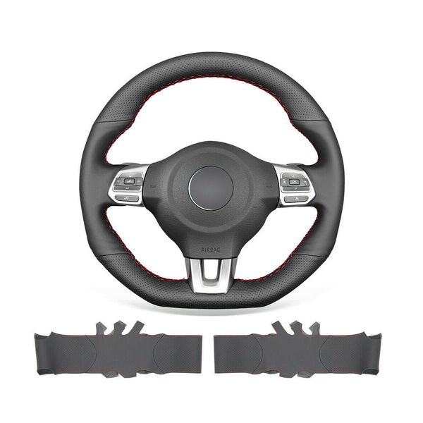 diy hand stitched soft non-slip black leather steering wheel cover for vw golf 6 gti mk6 polo r passat
diy hand stitched soft non-slip black leather steering wheel cover for vw golf 6 gti mk6 polo r passat