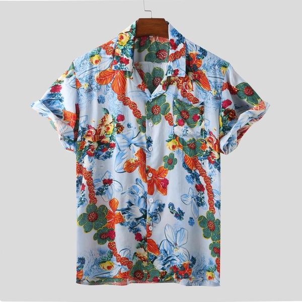 men's casual shirts harajuku for men printed plus size floral short-sleeved shirt big camisa masculina ropa de hombre, White;black
men's casual shirts harajuku for men printed plus size floral short-sleeved shirt big camisa masculina ropa de hombre, White;black