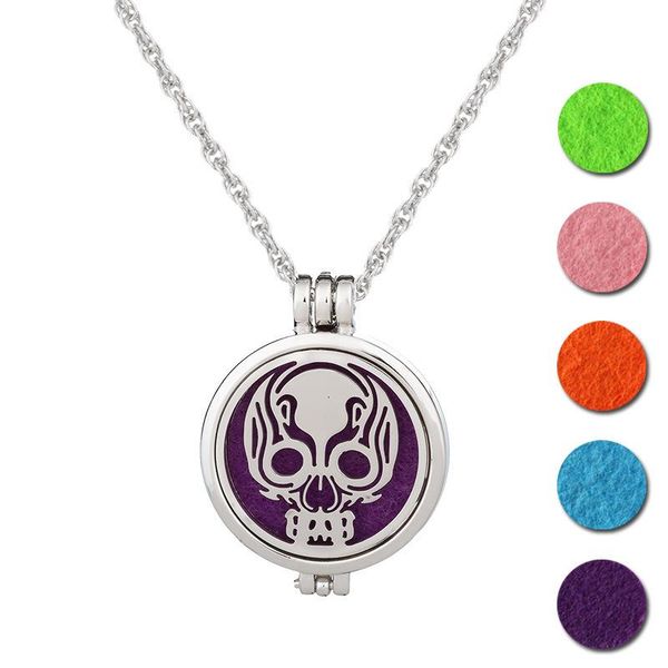 10pcs Vintage Skull Perfume Essential Oils Diffuser Necklace Locket Pendant Necklaces, Silver
10pcs Vintage Skull Perfume Essential Oils Diffuser Necklace Locket Pendant Necklaces, Silver