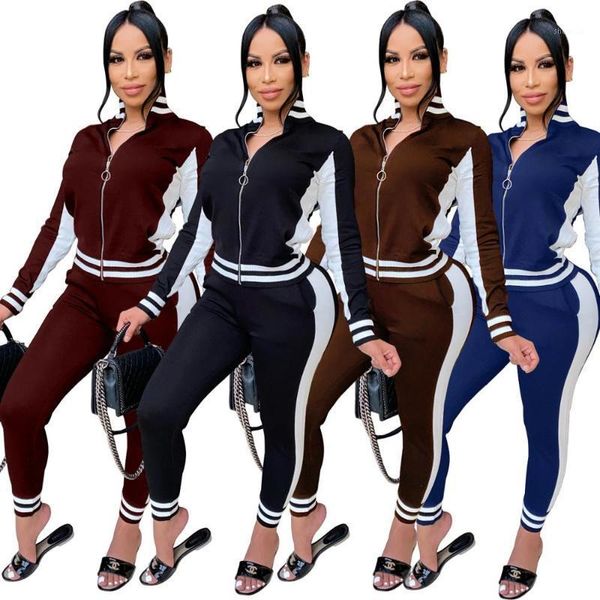 women tracksuit two pieces set zippers turn down collar long pants skinny sports suit casual ladies outdoor wear, Gray
women tracksuit two pieces set zippers turn down collar long pants skinny sports suit casual ladies outdoor wear, Gray