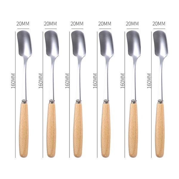 ice cream spoons set 6 pcs stainless steel dessert spoon coffee kitchen gadget small wooden long handle tiny spoonds
ice cream spoons set 6 pcs stainless steel dessert spoon coffee kitchen gadget small wooden long handle tiny spoonds