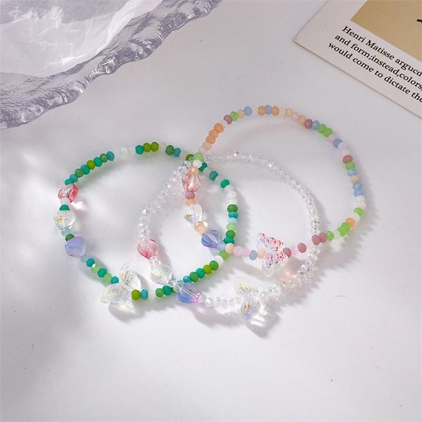 link, chain trendy macaron color sweet acrylic beaded butterfly heart round beads bracelet for women girls cute jewelry accessories, Black
link, chain trendy macaron color sweet acrylic beaded butterfly heart round beads bracelet for women girls cute jewelry accessories, Black