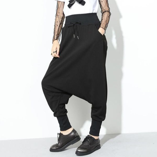 women's pants & capris baggy harem elastic waist with lace-up women hip hop drop crotch long pant men bunch pencil bottom casual trou, Black;white
women's pants & capris baggy harem elastic waist with lace-up women hip hop drop crotch long pant men bunch pencil bottom casual trou, Black;white