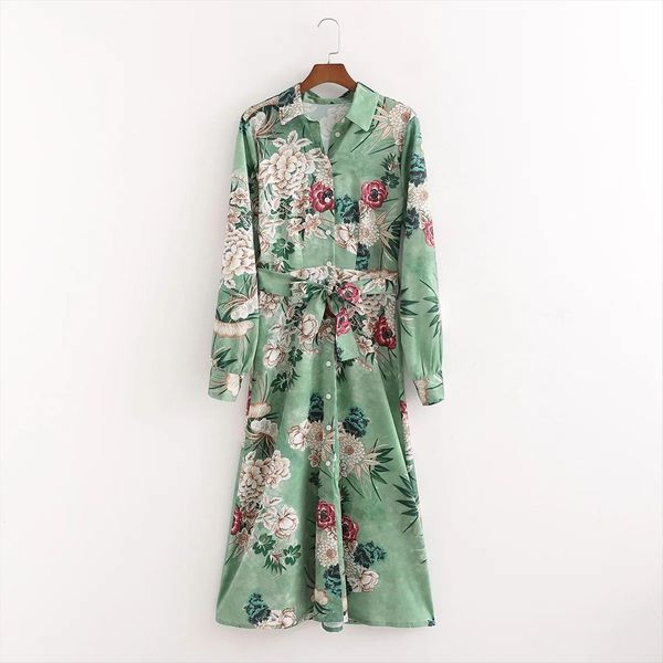 floral printed with belt long women dresses sleeves midi vintage elegant lady chic woman, Black;gray
floral printed with belt long women dresses sleeves midi vintage elegant lady chic woman, Black;gray