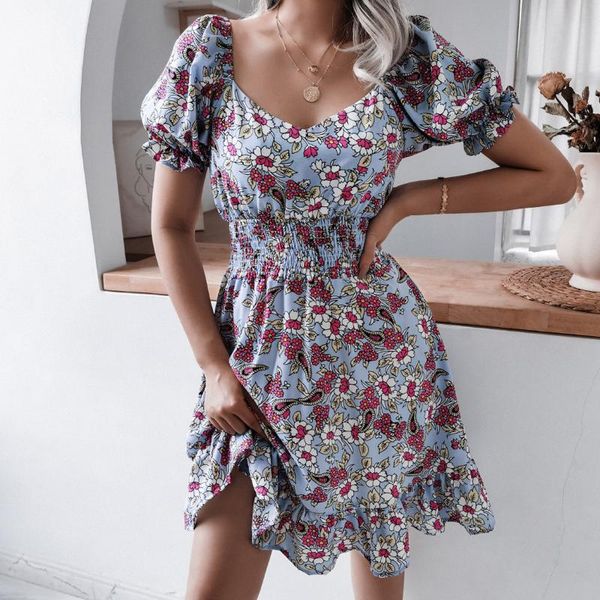 casual dresses women's floral dress summer short lantern sleeve square collar print ruffled mini, Black;gray
casual dresses women's floral dress summer short lantern sleeve square collar print ruffled mini, Black;gray
