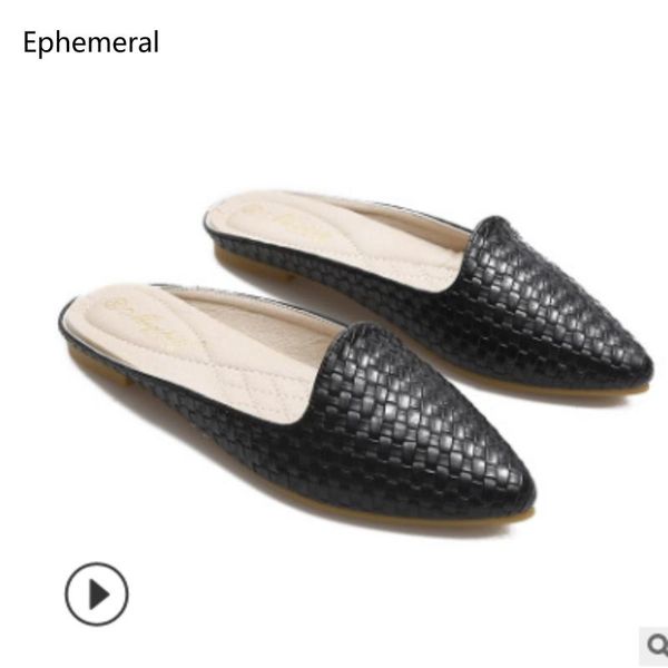 slippers lady's denim weaving closed toe flats slides outdoor shoes simply wide fitting 43-33 black red white cute footwear 2021
slippers lady's denim weaving closed toe flats slides outdoor shoes simply wide fitting 43-33 black red white cute footwear 2021