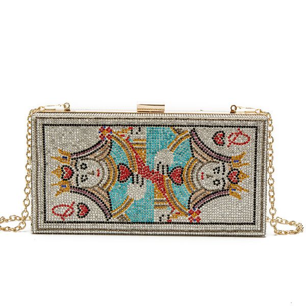 fashion evening bag women's 2021 playing card dinner banquet hand cross chain small square
fashion evening bag women's 2021 playing card dinner banquet hand cross chain small square