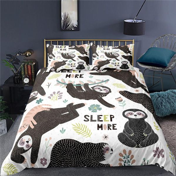bedding sets luxury 3d cartoon sloth print 2/3pcs comfortable animal duvet cover pillowcase home decor and king size
bedding sets luxury 3d cartoon sloth print 2/3pcs comfortable animal duvet cover pillowcase home decor and king size