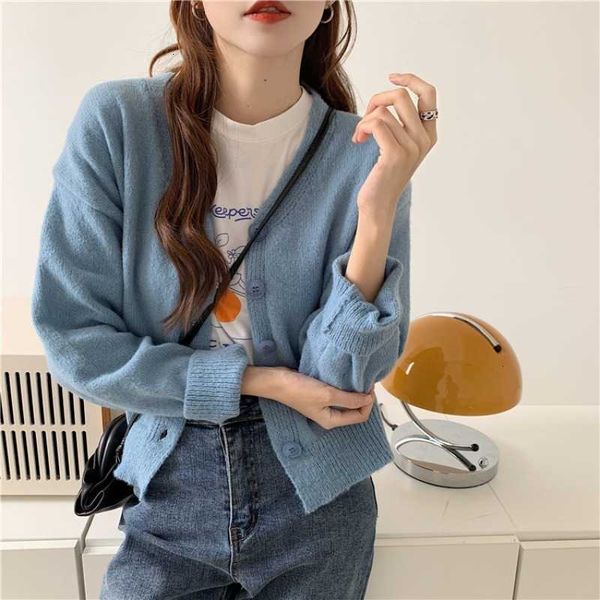 women's sweaters women autumn casual avocado blue cropped soft sweater vintage knit cardigan x1eo, White;black
women's sweaters women autumn casual avocado blue cropped soft sweater vintage knit cardigan x1eo, White;black