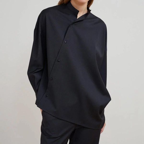 women's blouses & shirts wool cotton women shirt spring/summer 2021 fashion casual solid color asymmetric cardigan long sleeve top, White
women's blouses & shirts wool cotton women shirt spring/summer 2021 fashion casual solid color asymmetric cardigan long sleeve top, White