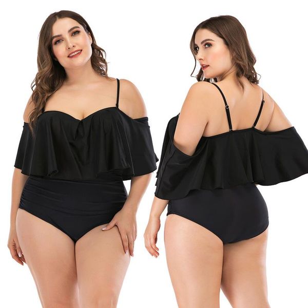 high-waist swimsuit girls' women sportwear one piece suit plus size bathing pure color falbala fat solid polyester sierra one-piece sui
high-waist swimsuit girls' women sportwear one piece suit plus size bathing pure color falbala fat solid polyester sierra one-piece sui