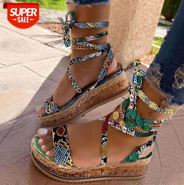 women's plus size sandals european and american thick-soled snake print lace-up fashion #jj3h
women's plus size sandals european and american thick-soled snake print lace-up fashion #jj3h