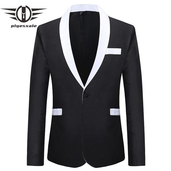 men's suits & blazers plyesxale black white blazer men shawl lapel designs mens casual jacket prom satge wear one button hombre q457, White;black
men's suits & blazers plyesxale black white blazer men shawl lapel designs mens casual jacket prom satge wear one button hombre q457, White;black