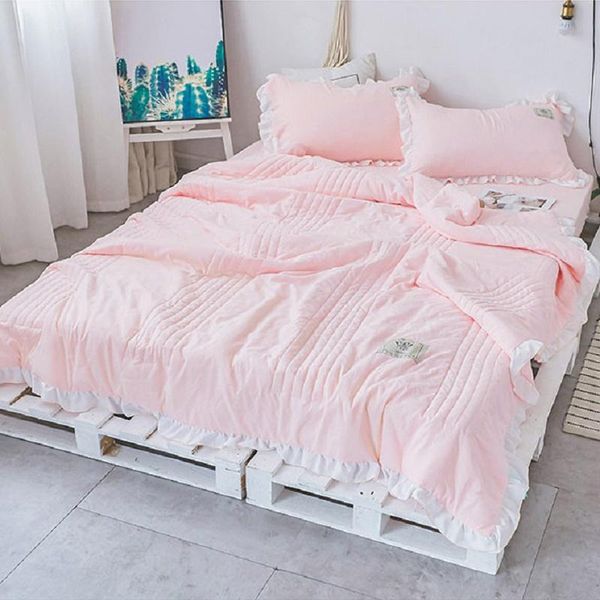 comforters & sets solid pink bedding set thin summer quilt with pillowcases soft blanket comforter bed cover for adults kids plaids bedsprea
comforters & sets solid pink bedding set thin summer quilt with pillowcases soft blanket comforter bed cover for adults kids plaids bedsprea