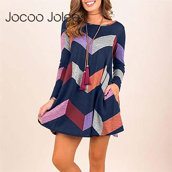 casual geometry print long sleeve t shirt simple o neck pockets mini cotton a line dress vestidos 210416, Black;gray
casual geometry print long sleeve t shirt simple o neck pockets mini cotton a line dress vestidos 210416, Black;gray