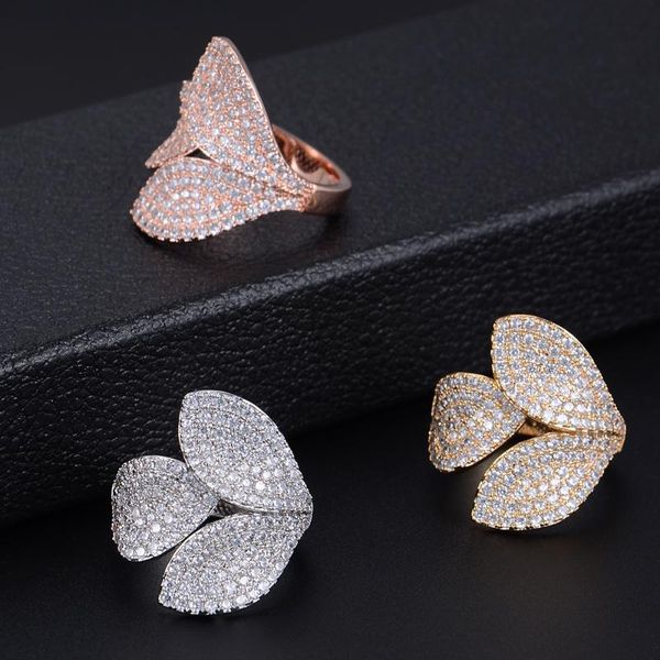 wedding rings kellybola fashion flower leaves shape adjustable full cubic zirconia engagement bridal finger jewelry for women, Slivery;golden
wedding rings kellybola fashion flower leaves shape adjustable full cubic zirconia engagement bridal finger jewelry for women, Slivery;golden