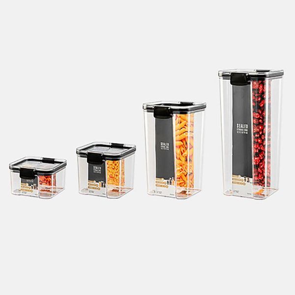 storage bottles & jars 4pcs/set food container plastic kitchen refrigerator noodle box multigrain tank transparent sealed
storage bottles & jars 4pcs/set food container plastic kitchen refrigerator noodle box multigrain tank transparent sealed