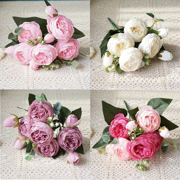 decorative flowers & wreaths 2021 beautiful rose peony small bouquet home flores party spring wedding decoration artificial silk fake flower
decorative flowers & wreaths 2021 beautiful rose peony small bouquet home flores party spring wedding decoration artificial silk fake flower