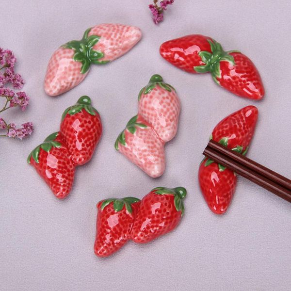 chopsticks 1pc strawberry shape ceramic chopstick holder tableware ornaments diy home study pen rest rack decoration
chopsticks 1pc strawberry shape ceramic chopstick holder tableware ornaments diy home study pen rest rack decoration