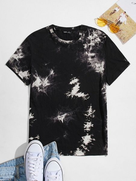 men tie dye 84z5#, White;black 
men tie dye 84z5#, White;black