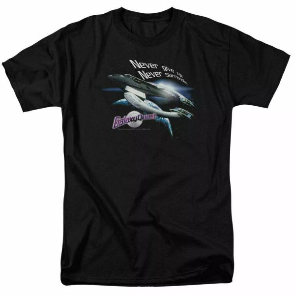 galaxy quest never surrender t shirt mens licensed space movie tee black, White;black
galaxy quest never surrender t shirt mens licensed space movie tee black, White;black