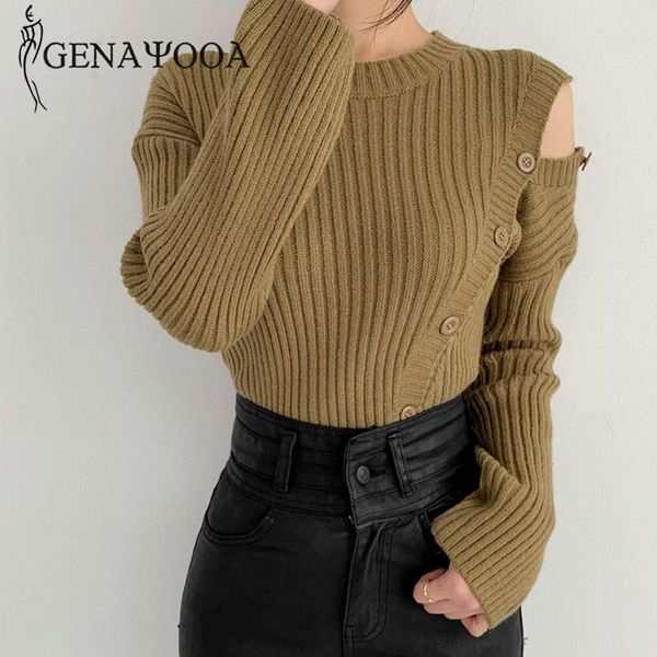 women's sweaters genayooa off the shoulder knit sweater pullover long sleeve o neck slim for women irregular vintage jumper ladies, White;black
women's sweaters genayooa off the shoulder knit sweater pullover long sleeve o neck slim for women irregular vintage jumper ladies, White;black