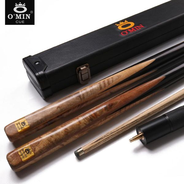 o'min one piece snooker cue kit with case extension 3/4 10mm tip billiard stick solid wood inlay cues
o'min one piece snooker cue kit with case extension 3/4 10mm tip billiard stick solid wood inlay cues