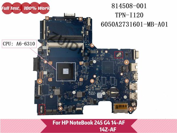 motherboards tpn-i120 6050a2731601-mb-a01 for 245 g4 14-af 14z-af 814508-001 814508-501 lapmotherboardfully 814508-601 with a6-6310
motherboards tpn-i120 6050a2731601-mb-a01 for 245 g4 14-af 14z-af 814508-001 814508-501 lapmotherboardfully 814508-601 with a6-6310