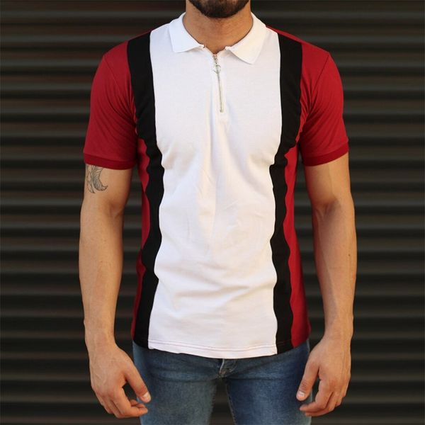 advantageous pattern men's zipper polo shirt comfortable breathable fashionable cool daily travel work party, White;black
advantageous pattern men's zipper polo shirt comfortable breathable fashionable cool daily travel work party, White;black