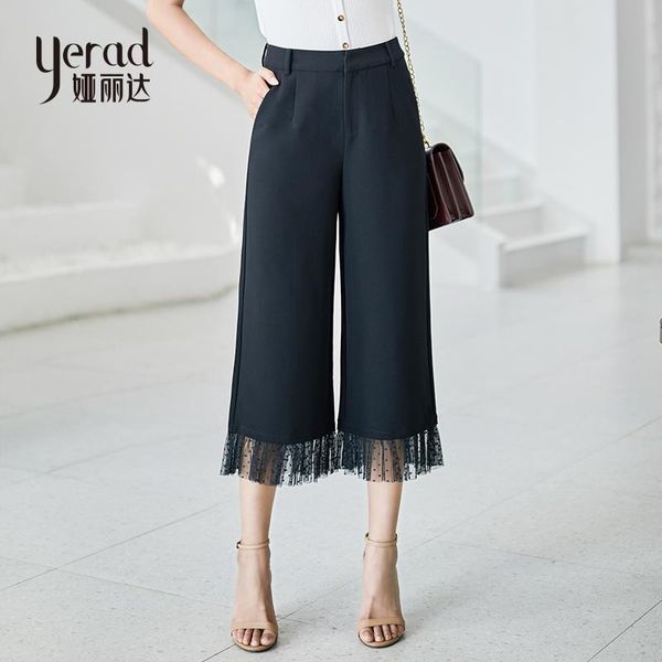 women's pants & capris yerad summer elegant casual loose oversize wide leg high waist ankle length black trousers, Black;white
women's pants & capris yerad summer elegant casual loose oversize wide leg high waist ankle length black trousers, Black;white