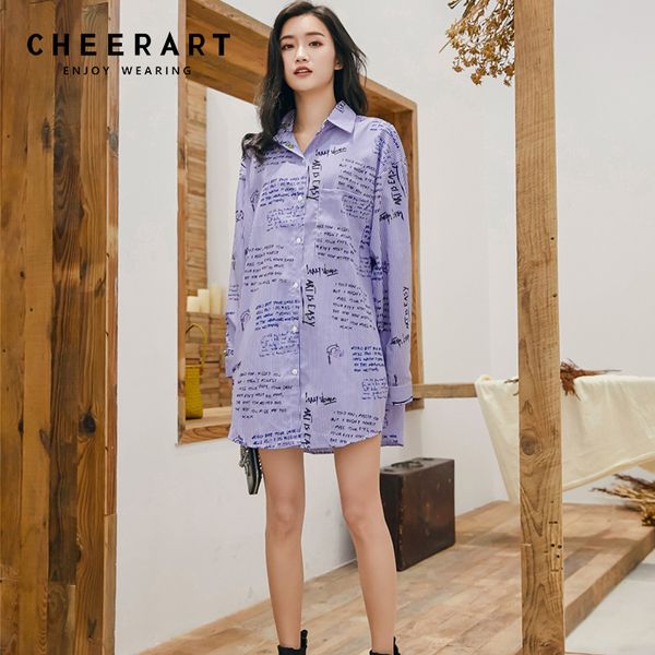 striped shirt casual long blouse women letter print and blouses sleeve loose boutique clothing 210427, White
striped shirt casual long blouse women letter print and blouses sleeve loose boutique clothing 210427, White