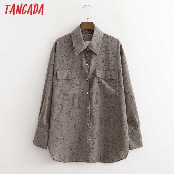 tangada women oversized flowers print blouse pocket long sleeve chic female casual loose shirt blusas 1d110 210609, White
tangada women oversized flowers print blouse pocket long sleeve chic female casual loose shirt blusas 1d110 210609, White