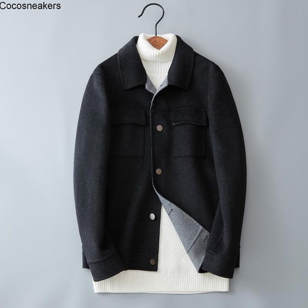 men's jackets autumn and winter double-sided ni jacket korean version slim fitting simple work clothes fashion handsome business casual, Black;brown
men's jackets autumn and winter double-sided ni jacket korean version slim fitting simple work clothes fashion handsome business casual, Black;brown