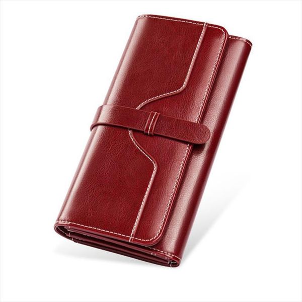 wallet brand purse leather women coin three split female card holder long lady clutch free, Red;black
wallet brand purse leather women coin three split female card holder long lady clutch free, Red;black