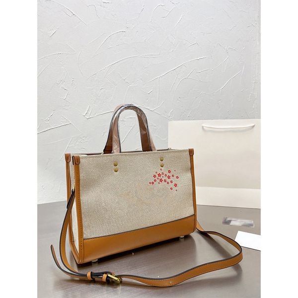 style canvas shopping bag leather stitching printing large capacity practical bag fashion women's luxuryss designerss yw
style canvas shopping bag leather stitching printing large capacity practical bag fashion women's luxuryss designerss yw