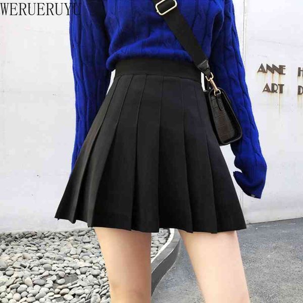werueruyu pleated skirt spring high waist pleated mini skirt women's fashion slim waist casual tennis skirts school vacation 210608, Black
werueruyu pleated skirt spring high waist pleated mini skirt women's fashion slim waist casual tennis skirts school vacation 210608, Black