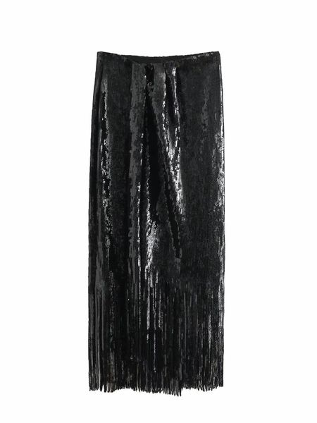 skirts 2021 spring arrival ankle-length long skirt with tassels western style beading decorated shining sequins, Black
skirts 2021 spring arrival ankle-length long skirt with tassels western style beading decorated shining sequins, Black