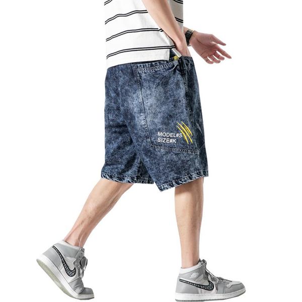 men's summer jeans shorts loose casual denim fashion straight harem pants, Blue
men's summer jeans shorts loose casual denim fashion straight harem pants, Blue