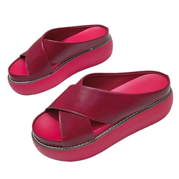 retro platform shoes breathable pu light thick bottom wedge slippers round toe summer women casuals red green black yellow
retro platform shoes breathable pu light thick bottom wedge slippers round toe summer women casuals red green black yellow