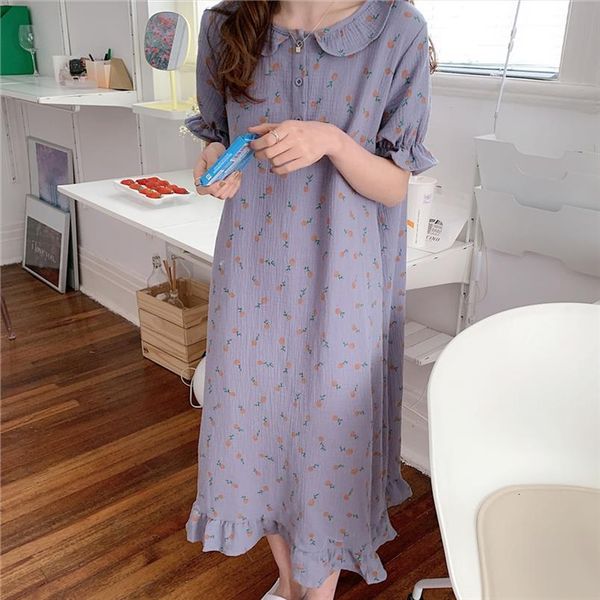 nightgown short sleeve pater women sleepwear pan collar cute cotton homewear dress orange fruit print nightdress ins style y422, Black;red
nightgown short sleeve pater women sleepwear pan collar cute cotton homewear dress orange fruit print nightdress ins style y422, Black;red