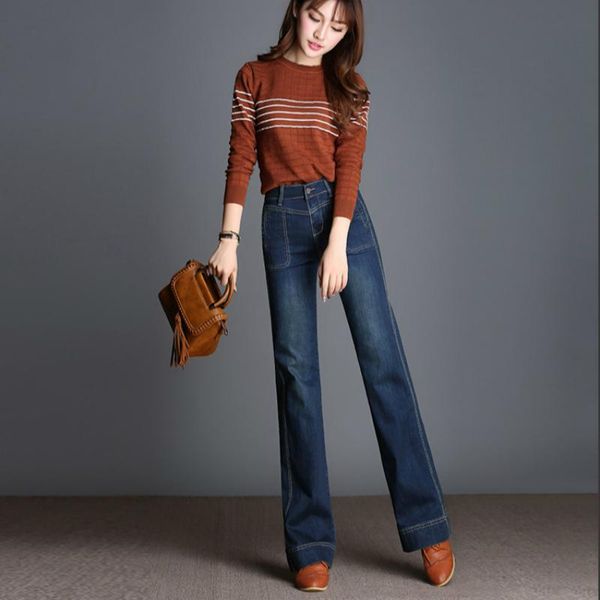 women's jeans 2021 spring and summer office lady plus size stretch brand high waist wide leg pants for tall female women girls 79362, Blue
women's jeans 2021 spring and summer office lady plus size stretch brand high waist wide leg pants for tall female women girls 79362, Blue